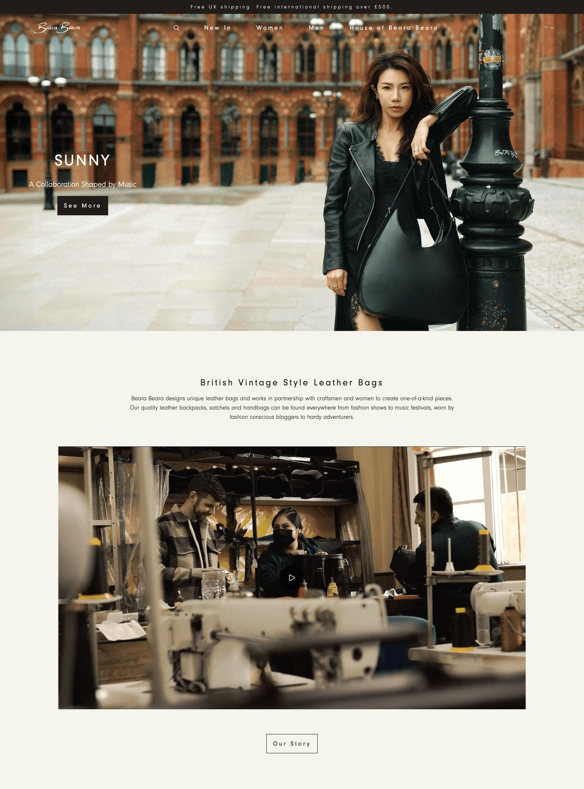 Beara Beara e-commerce React Bricks visual CMS