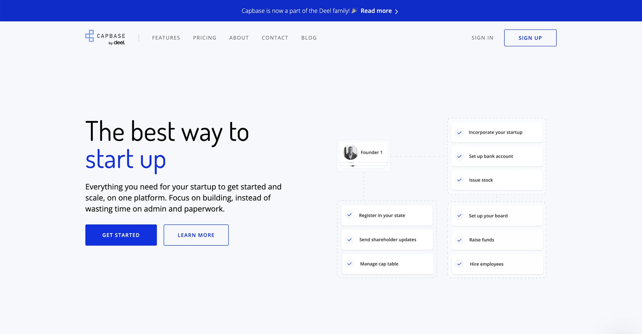 Deel website built with React Bricks